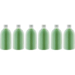Badkaviaar Eucalyptus - 400 gram - Fles met witte dop- set van 6 stuks - bad parels voor in bad