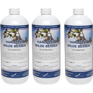 Handzeep Wilde Bessen 1 liter - set van 3 stuks