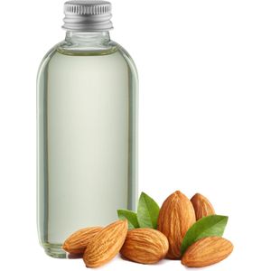 Massageolie Amandelolie 75 ml met aluminium dop - 100% natuurlijk - biologisch en koud geperst - set van 5 stuks