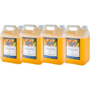 Douchegel Green Tea & Mandarin 5 liter - set van 4 stuks - Showergel - Navulling