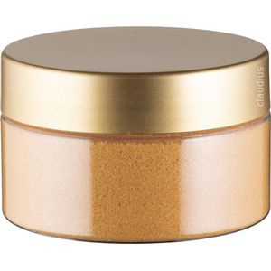 Scrubzout Appel-Kaneel - 300 gram - Pot met luxe gouden deksel - Hydraterende Lichaamsscrub