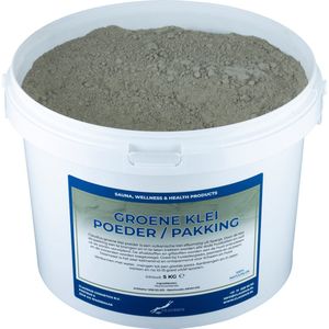 Groene klei poeder pakking 5 kg - 100% natuurlijk - voor klei masker en lichaamspakking
