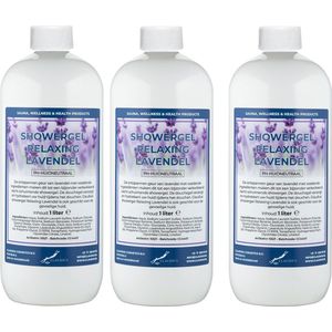 Claudius Douchegel Relaxing Lavendel 1 liter - set van 3 stuks - Showergel