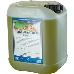 Druivenpitolie 10 Liter - 100% Natuurlijk - biologisch en koudgeperst - grapeseed oil