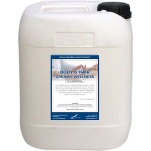 Body & hair Creamy Wellness 10 Liter - navulling - 2 in 1 voor lichaam en haar.