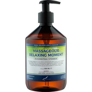 Massageolie Relaxing Moment 500 ml met pomp - 100% natuurlijk - biologisch en koud geperst