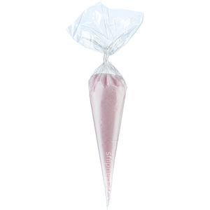 Scrubzout Rozen - 300 gram in puntzak transparant- set van 6 stuks - Hydraterende Lichaamsscrub