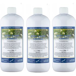 Body & Hair Kamille 1 Liter - set van 3 stuks - 2 in 1 voor lichaam en haar.