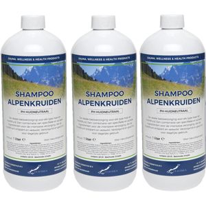 Shampoo Alpenkruiden - 1 Liter - set van 3 stuks - Voordeelverpakking - Haarverzorging