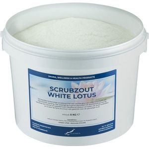 Scrubzout White Lotus - 5 KG - Hydraterende Lichaamsscrub