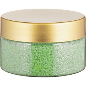 Badkaviaar Eucalyptus - 200 gram - Transparante pot met Luxe gouden deksel - bad parels voor in bad