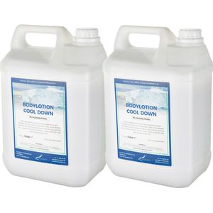 Bodylotion Cool Down 5 Liter - set van 2 stuks - navulling - Voordeelverpakking