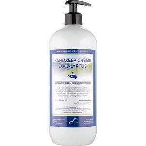 Handzeep Crème Eucalyptus 1 liter - met gratis pomp