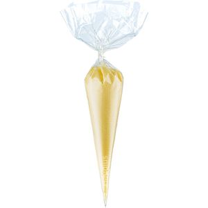 Scrubzout Vanille - 500 gram in puntzak transparant - set van 6 stuks - Hydraterende Lichaamsscrub