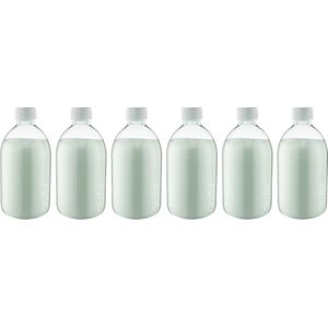 Scrubzout Eucalyptus - 650 gram - Fles met witte dop - set van 6 stuks - Hydraterende Lichaamsscrub