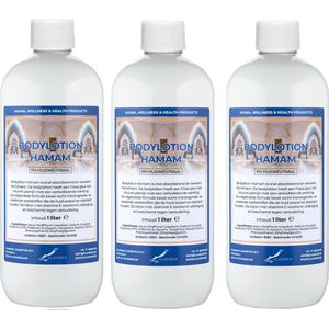 Bodylotion Hamam 1 Liter - set van 3 stuks