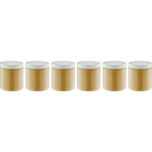 Badkaviaar Zen Moment - 200 gram - Pot met witte deksel - set van 6 stuks - bad parels voor in bad