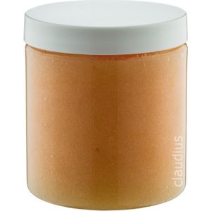 Bodyscrub-Gel Honey - 400 gram - Pot met witte deksel - set van 6 stuks - Hydraterende Lichaamsscrub