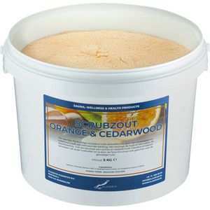 Scrubzout Sweet Orange & Cedarwood - 5 kg - Hydraterende Lichaamsscrub