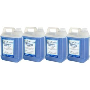Douchegel Aqua Active 5 Liter - set van 4 stuks - Showergel - Navulling