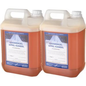 Douchegel Appel-Kaneel 5 liter - set van 2 stuks - Showergel - Navulling