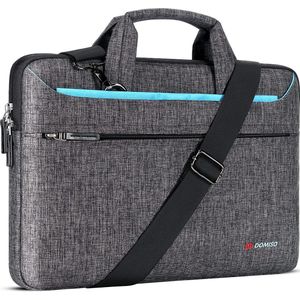 17 inch waterdichte laptoptas, aktetas, schoudertas, zakelijke notebooktas voor 17-17,3"" notebook/Dell Inspiron/Lenovo IdeaPad/HP Envy/ASUS ROG/MSI GS73VR Stealth Pro, blauw