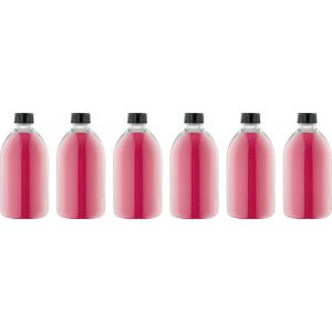 Scrubzout Fruity melon - 650 gram - Fles met zwarte dop - set van 6 stuks - Hydraterende Lichaamsscrub