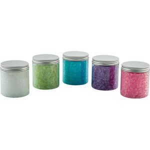 Claudius Badzout - 300 gram - set van 5 verschillende geuren: Relaxing Moment, Eucalyptus, Opium, Lavendel en Rozen