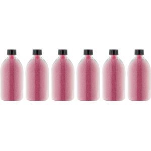 Badkaviaar Rozen - 400 gram - Fles met zwarte dop - set van 6 stuks - bad parels voor in bad