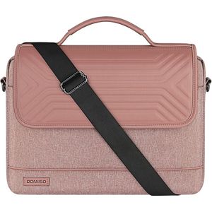 17 inch waterdichte laptoptas, aktetas, schoudertas, notebooktas business voor 17-17,3"" notebook/Dell/Lenovo/Acer/HP/MSI/ASUS, roze