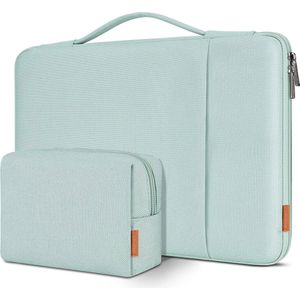 Laptoptas, 17 inch, hoes, schokbestendig, waterdicht, laptop-sleeve, PC case, notebooktas, beschermhoes voor 17,3"" HP Pavilion 17 Envy 17/Dell Inspiron 17/Lenovo IdeaPad/LG Gram/ASUS/MSI, mintgroen