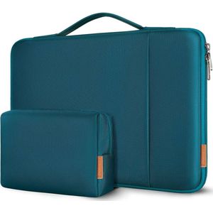 Laptoptas, 17 inch hoes, stootvast, waterdichte laptopsleeve, PC case, notebookbeschermhoes voor 17,3 inch HP Pavilion 17 Envy 17/Dell Inspiron 17/Lenovo IdeaPad/LG Gram/Acer/MSI/ASUS, turquoise