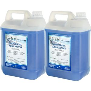 Douchegel Aqua Active 5 liter - set van 2 stuks - Showergel - Navulling