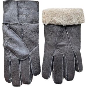 Leren handschoenen heren - Lammy heren winter - Winddicht en waterafstotend - Wol - One size – Bruin