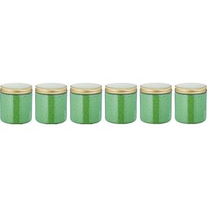 Badkaviaar Eucalyptus - 200 gram - Pot met gouden deksel - set van 6 stuks - bad parels voor in bad
