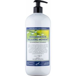 Massageolie Relaxing Moment 1 Liter met pomp - 100% natuurlijk - biologisch en koud geperst