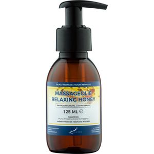 Massageolie Relaxing Honey 125 ml met pomp - 100% natuurlijk - biologisch en koud geperst