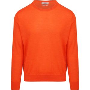 King Essentials The John Pullover Merino Oranje - Heren - Pullovers