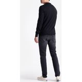 King Essentials The Robert Long Sleeve Poloshirt Merino Zwart - Heren - Pullovers