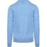 King Essentials - Pullover - Blauw - 100% Merinowol
