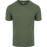 King Essentials The Shawn T-Shirt Olijfgroen - Heren - Print T-shirts