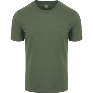 King Essentials The Shawn T-Shirt Olijfgroen - Heren - Print T-shirts