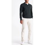 King Essentials The Robert Long Sleeve Poloshirt Merino Army Groen - Heren - Pullovers
