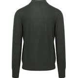 King Essentials The Robert Long Sleeve Poloshirt Merino Army Groen - Heren - Pullovers