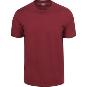 King Essentials The Steve T-Shirt Burgundy - Heren - Print T-shirts