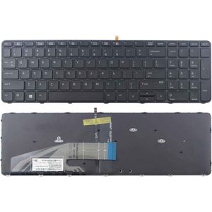 Notebook Toetsenbord geschikt voor o.a. HP ProBook 450 G3-G4 / 455 G3 / 470 G3 / 650 G2-G3-G4 / 655 G3 Series (verlicht) - P/N:818249-b31