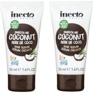 Inecto – Coconut Hair Serum – 2 pak – Hydraterend – Kokosolie – Droog haar