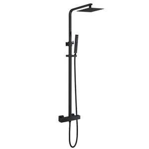 Regendouche Set Horizon Vierkant Mat Zwart
