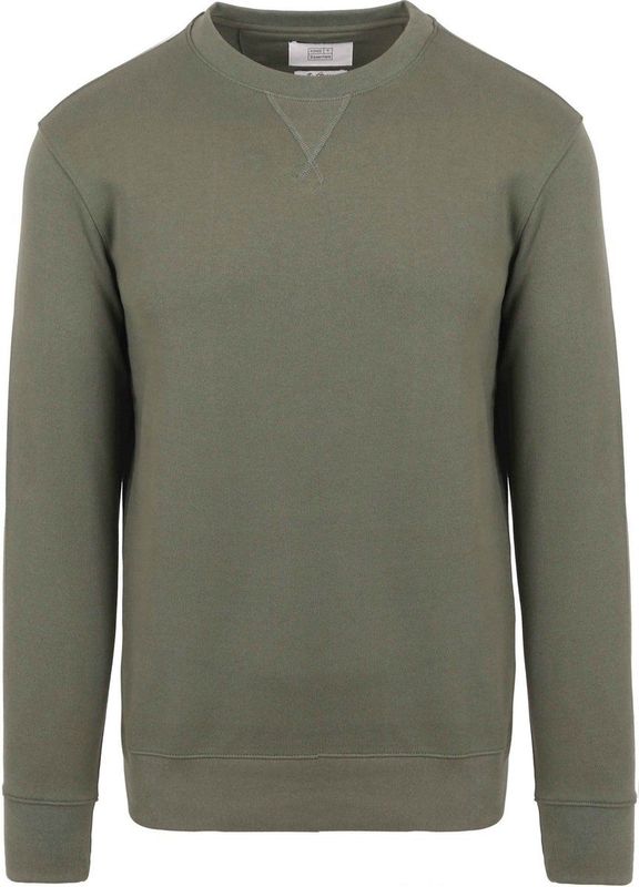 King Essentials The George Sweater Olijfgroen - Heren - Sweaters