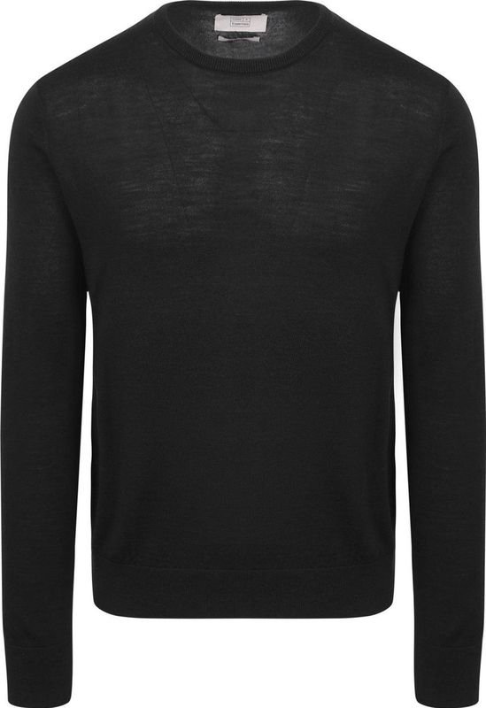 King Essentials - The John - Pullover - Zwart - Merinowol